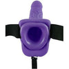 Fetish Fantasy Series 7-Inch Vibrating Hollow Strap On Balls - Purple, the Ultimate Pleasure Enhancer for Confident Men - Adult Naughty Store