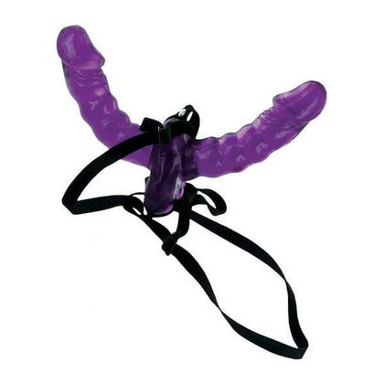 Fetish Fantasy Double Delight Strap-On Dildo - Model DD-500 - Unisex - Dual Pleasure - Purple - Adult Naughty Store