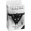 Fetish Fantasy Vibrating Plush Harness Adjustable Black - Ultimate Pleasure for All Genders and Intense Stimulation - Adult Naughty Store