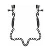 Fetish Fantasy Adjustable Nipple Chain Clamps - Intensify Pleasure with the Alluring Black Nipple Stimulator, Model NCC-17.5 - Adult Naughty Store