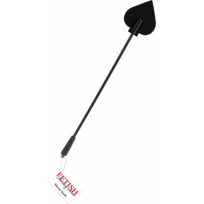 Masterful Pleasure: Black Silicone Spade 28-Inch Crop for Dominant Lovers
