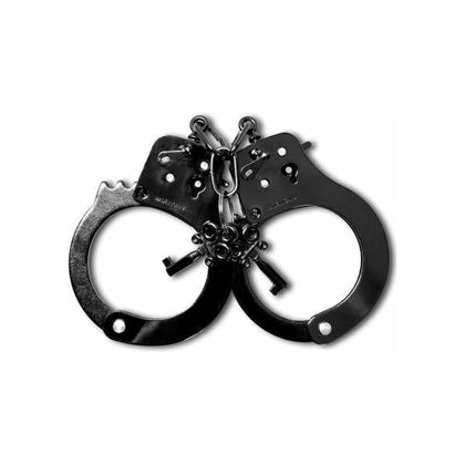 Fetish Fantasy Anodized Metal Cuffs - Model X123: Unleash Your Desires with Premium Restraints for All Genders, Intensify Pleasure in Style with Black Anodized Finish - Adult Naughty Store