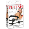 Fetish Fantasy Ball Gag Training System - Black Leather, Non-Toxic Plastic, 3 Sizes (1.5