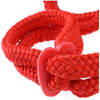 Fetish Fantasy Silk Rope Love Cuffs - Beginner's Japanese Bondage Restraints - Model RS-100 - Unisex - Ankle and Wrist Pleasure - Red - Adult Naughty Store