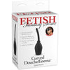 Silicone Pleasure Co. Fetish Fantasy Curved Douche Enema - Model D-1001 - Unisex Anal and Vaginal Cleansing System - Black - Adult Naughty Store