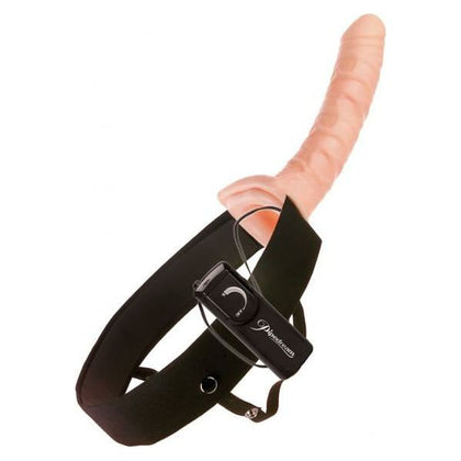 Flesh Hollow Strap On - Vibrating 10