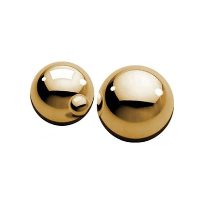 Fetish Fantasy Gold Ben Wa Balls - Elegant Metal Kegel Exercisers for Enhanced Vaginal Stimulation - Model G0LD-75 - Women's Pleasure - Gold - Adult Naughty Store