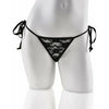 Fetish Fantasy Date Night Remote Control Panties - Black Lace Bikini G-String with Hidden Micro-Bullet Vibrator - Adult Naughty Store