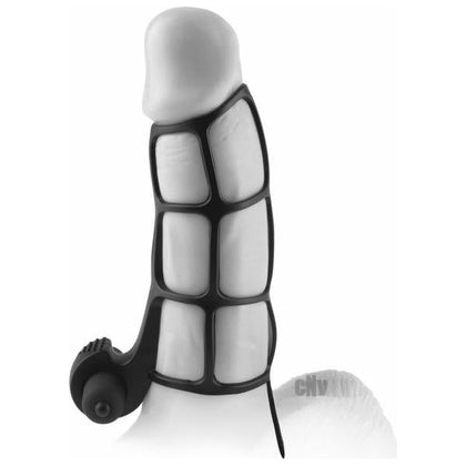 Fantasy X-tensions Deluxe Silicone Power Cage - Black: The Ultimate Male Erection Enhancer for Explosive Pleasure