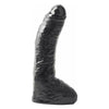 Pipedream Basix Rubber Works Fat Boy Dong 10 Inches Black - Premium American-Made Realistic Dildo for Intense Pleasure - Adult Naughty Store