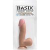 Basix Rubber Works 6.5 inches Beige Dong With Suction Cup - Premium American-made Realistic Dildo for Lifelike Pleasure - Model B6.5SC - Harness Compatible - Waterproof - Beige - Adult Naughty Store