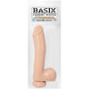 Basix Rubber Works 10-Inch Dong Suction Cup Beige - Premium American-Made Realistic Dildo for Pleasure Seekers