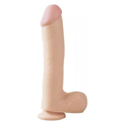 Basix Rubber Works 10-Inch Dong Suction Cup Beige - Premium American-Made Realistic Dildo for Pleasure Seekers