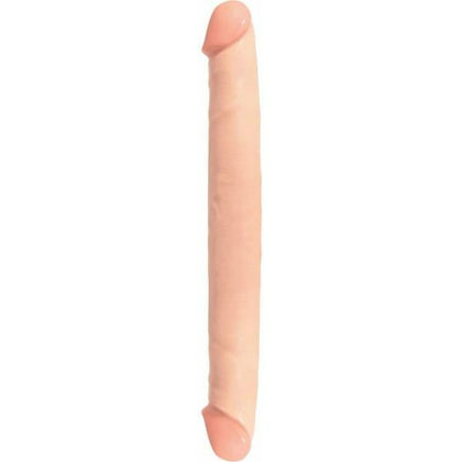 Basix Rubber Works 12-Inch Double Dong Beige - Premium American-Made Dual-Ended Pleasure Device for Couples