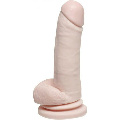 Basix Rubber 8-Inch Dong Suction Cup Beige - Premium Pleasure Device for All Genders