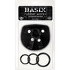 Basix Rubber Works Universal Harness Plus Size Black Strap-On Kit for Enhanced Pleasure - Model X123 - Suitable for All Genders and Designed for Intimate Play - Adult Naughty Store