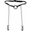 Fetish Fantasy Limited Edition O-Ring Gag and Nipple Clamps Set - Model FPL-7321 - Unisex - Pleasure for Mouth and Nipples - Black - Adult Naughty Store