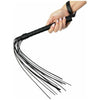 Deluxe Black Leather Cat-O-Nine Whip - Model C9N-001 - Unleash Your Dominant Side with this Exquisite BDSM Toy