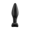 Introducing the Elite Silicone Anal Fantasy Mini Plug - Model Number AFMP-BLK: Unleash Delightful Pleasure in Black! - Adult Naughty Store