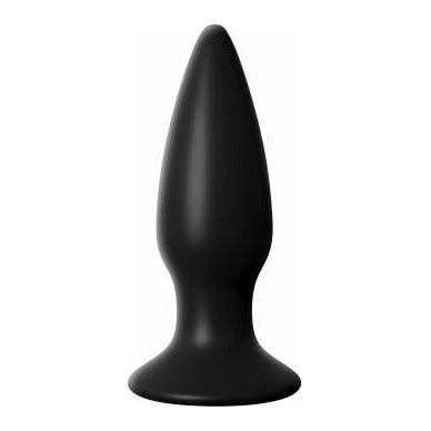 Anal Fantasy Elite Collection Small Rechargeable Anal Plug - Model AR-12B - Unisex, Powerful Vibrations, Black