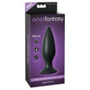 Elite Silicone Rechargeable Anal Plug - Model EAP-500 - Unisex Prostate Pleasure - Black - Adult Naughty Store