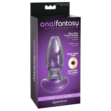 Anal Fantasy Elite Glass Gaper - AFE-001 Unisex Anal Pleasure Toy for Sensation Play - Clear