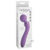 Introducing the Fantasy For Her Duo Wand Massage-Her Purple: A Luxurious Dual Motor Vibrator for Mind-Blowing Pleasure - Adult Naughty Store