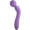 Introducing the Fantasy For Her Duo Wand Massage-Her Purple: A Luxurious Dual Motor Vibrator for Mind-Blowing Pleasure - Adult Naughty Store