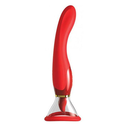 Fantasy For Her Ultimate Pleasure 24K Gold Red - Luxury Limited Edition Couples Vibrator for Intense Stimulation - Model FHF-UP-24KRED - Female/Male - Dual Pleasure Zones - Rich Red with 24K Gold Plating