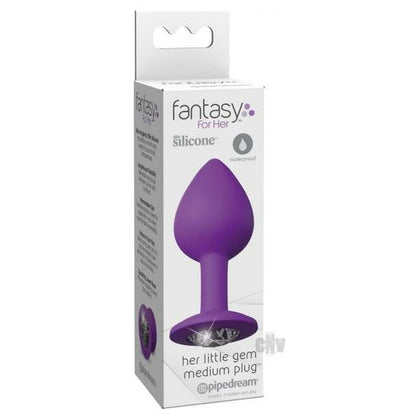 Ffh Her Little Gem Medium Plug - Elite Silicone, Intermediate Size, Pleasure Enhancer - Black - Adult Naughty Store