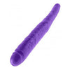 Pipedream Dillio Purple 16-Inch Double Dong - Model DLD-1001 - Unisex Anal and Vaginal Pleasure - Vibrant Purple - Adult Naughty Store