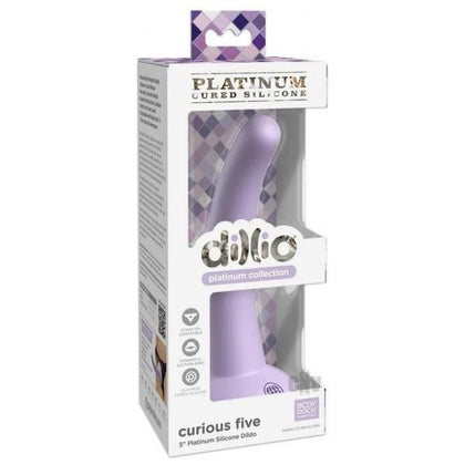 Dillio Platinum Curious Five Lavender Silicone Suction Cup Dildo for All Genders - Ultimate Pleasure in Style