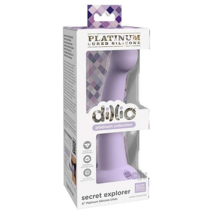 Dillio Platinum Secret Explorer Lavender Silicone Strap-On Dildo for All Genders - Ultimate Pleasure in Style