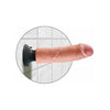 King Cock Realistic 8-Inch Vibrating Dildo - Model KC-8VDB, Beige - Unisex Pleasure Toy - Adult Naughty Store