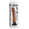 King Cock Vibrating Cock 9 inches Tan Dildo - The Ultimate Realistic Pleasure Experience for Him and Her - Adult Naughty Store