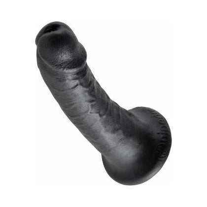 King Cock 6 Inches Realistic Dildo - Model 6X, Black - For Lifelike Pleasure and Ultimate Satisfaction