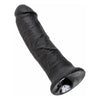 King Cock 8 Inch Realistic Dildo - Model KC-8B - For Him or Her - Lifelike Pleasure - Black - Adult Naughty Store