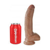 King Cock Realistic 9-Inch Tan Dildo with Balls - Model KC-9001 - For Him or Her - Lifelike Pleasure - Beige