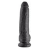Introducing the King Cock 9 Inches Realistic Dildo with Balls - Black!