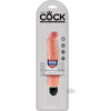 King Cock 7-Inch Vibrating Stiffy Beige Realistic Dildo for Intense Pleasure - Adult Naughty Store