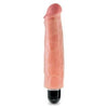 King Cock 7-Inch Vibrating Stiffy Beige Realistic Dildo for Intense Pleasure - Adult Naughty Store