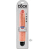 King Cock 10 inches Vibrating Stiffy Beige Realistic Dildo for Maximum Pleasure - Adult Naughty Store