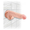 King Cock Triple Density 5-Inch Dildo with Balls - Realistic Beige Pleasure Toy for Enhanced Intimacy - Adult Naughty Store