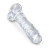 King Cock Clear 8 Inches Realistic Dildo with Balls - Lifelike Pleasure for All Genders - Transparent - Adult Naughty Store