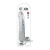 King Cock Clear Kc 11 Translucent Realistic Suction Cup Dildo for All Genders - Lifelike Pleasure in Crystal Clear - Adult Naughty Store