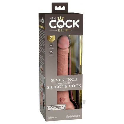 Elite Silicone King Cock Dual Density Dildo - Model KC-EDCD7L - Realistic Pleasure for Him and Her - Deep Blue