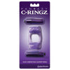 Fantasy C-Ringz Duo Vibrating Super Ring Purple - The Ultimate Couples Pleasure Enhancer - Adult Naughty Store