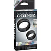 Fantasy C-Ringz Max Width Silicone Rings Black - Premium Performance Enhancing Cock Rings for Endless Pleasure - Adult Naughty Store