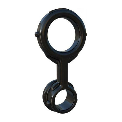 Introducing the Fantasy C-Ringz Ironman Duo Ring Black: The Ultimate Male Performance Enhancer for Mind-Blowing Pleasure! - Adult Naughty Store