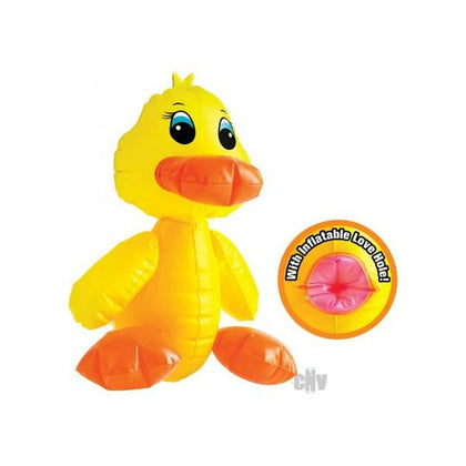 Introducing the Quack Pleasure Co. F#ck A Duck Inflatable Bath Toy - Model X1: The Ultimate Wet and Wild Sensation for Adults - Unisex Pleasure - Full Body Pleasure - Vibrant Yellow